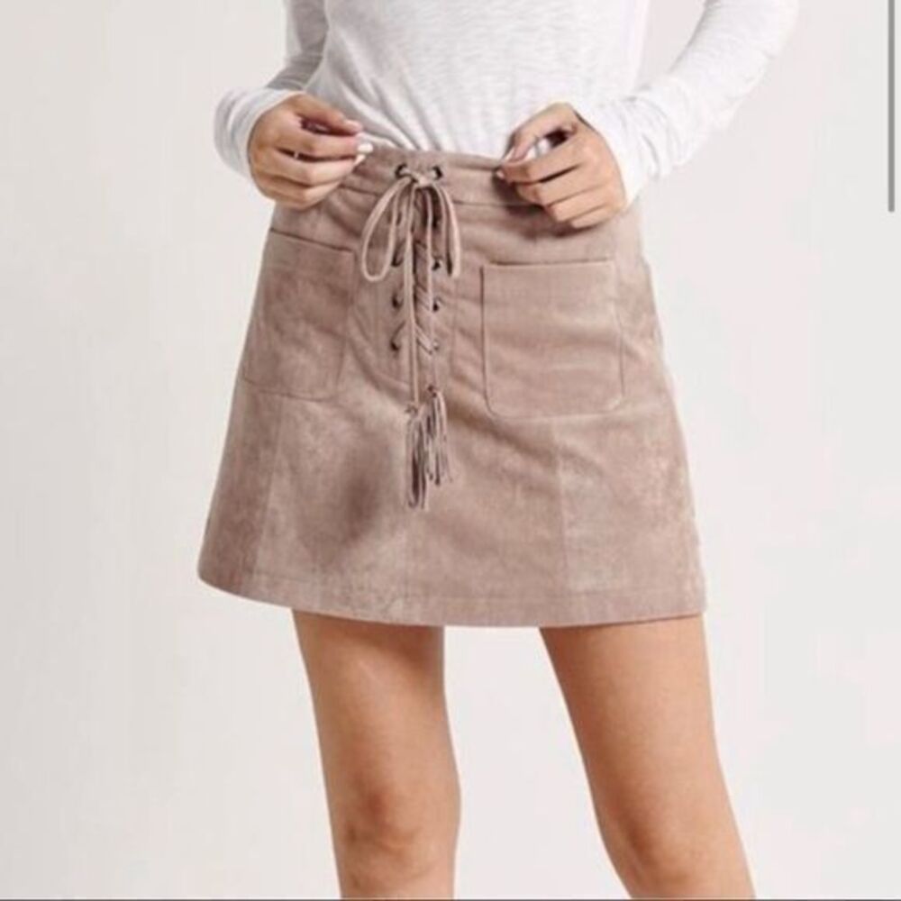 Cupcakes & Cashmere Tan Skirt